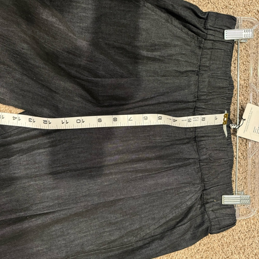 NWT Beatriz Furest Walter Denim Black Wide-Leg Trousers made in Spain - Picture 12 of 13
